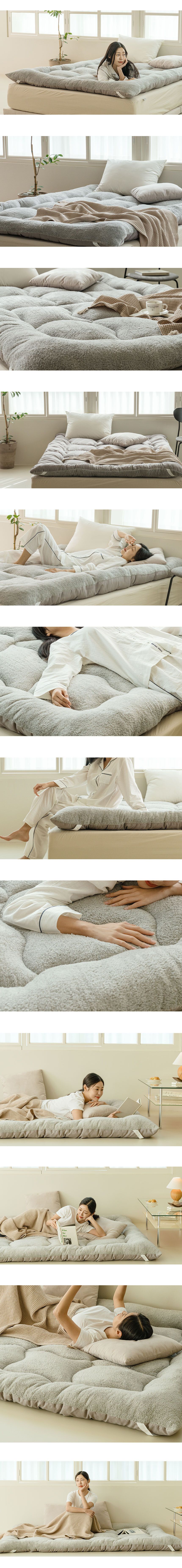 두꺼운 자가발열 양털토퍼 매트리스 K 자이언트 (5.0kg)