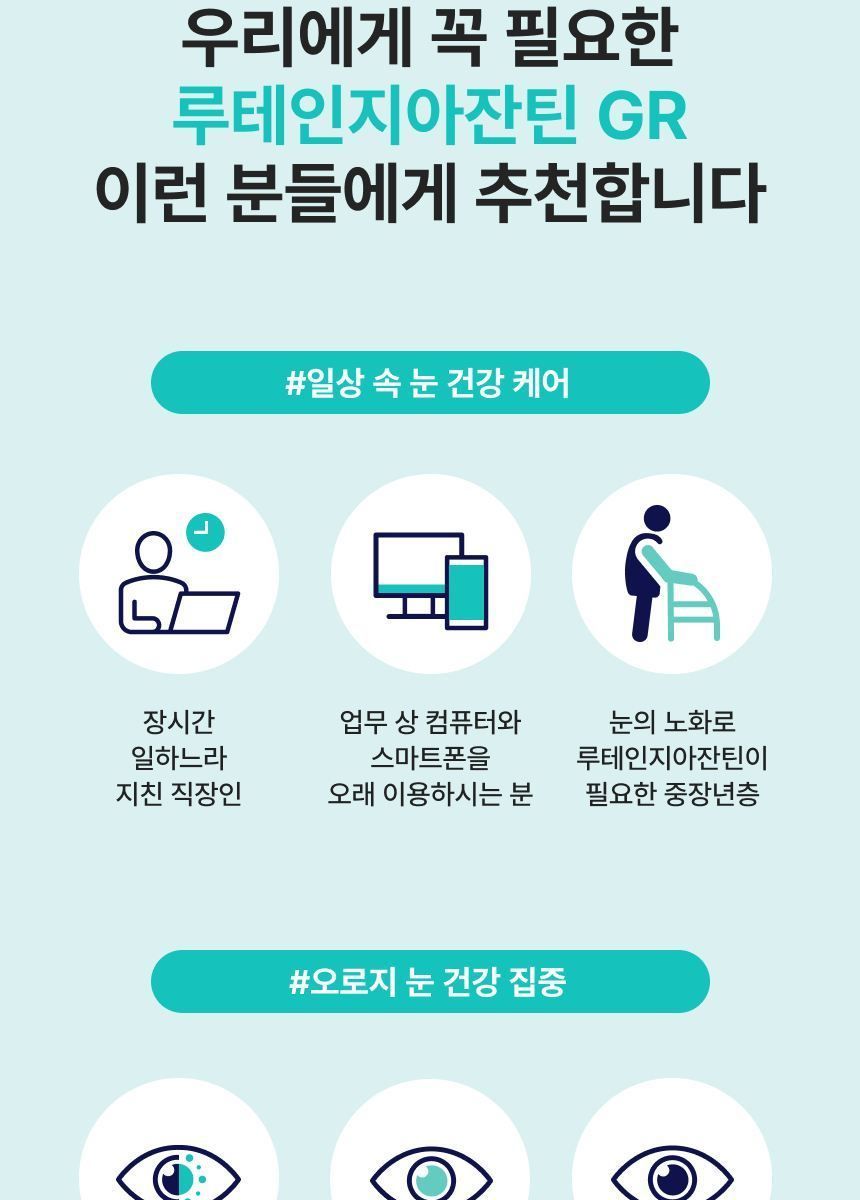 뉴트리원 정우성 루테인지아잔틴164 GR 15박스(15개월분)