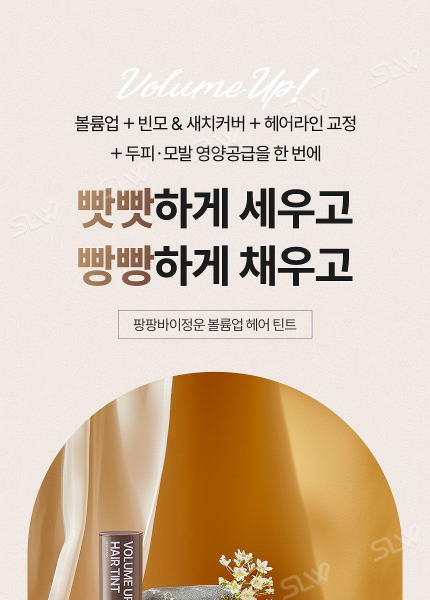 볼륨업 정운팡팡 헤어틴트 6개세트/ 새치 빈모커버