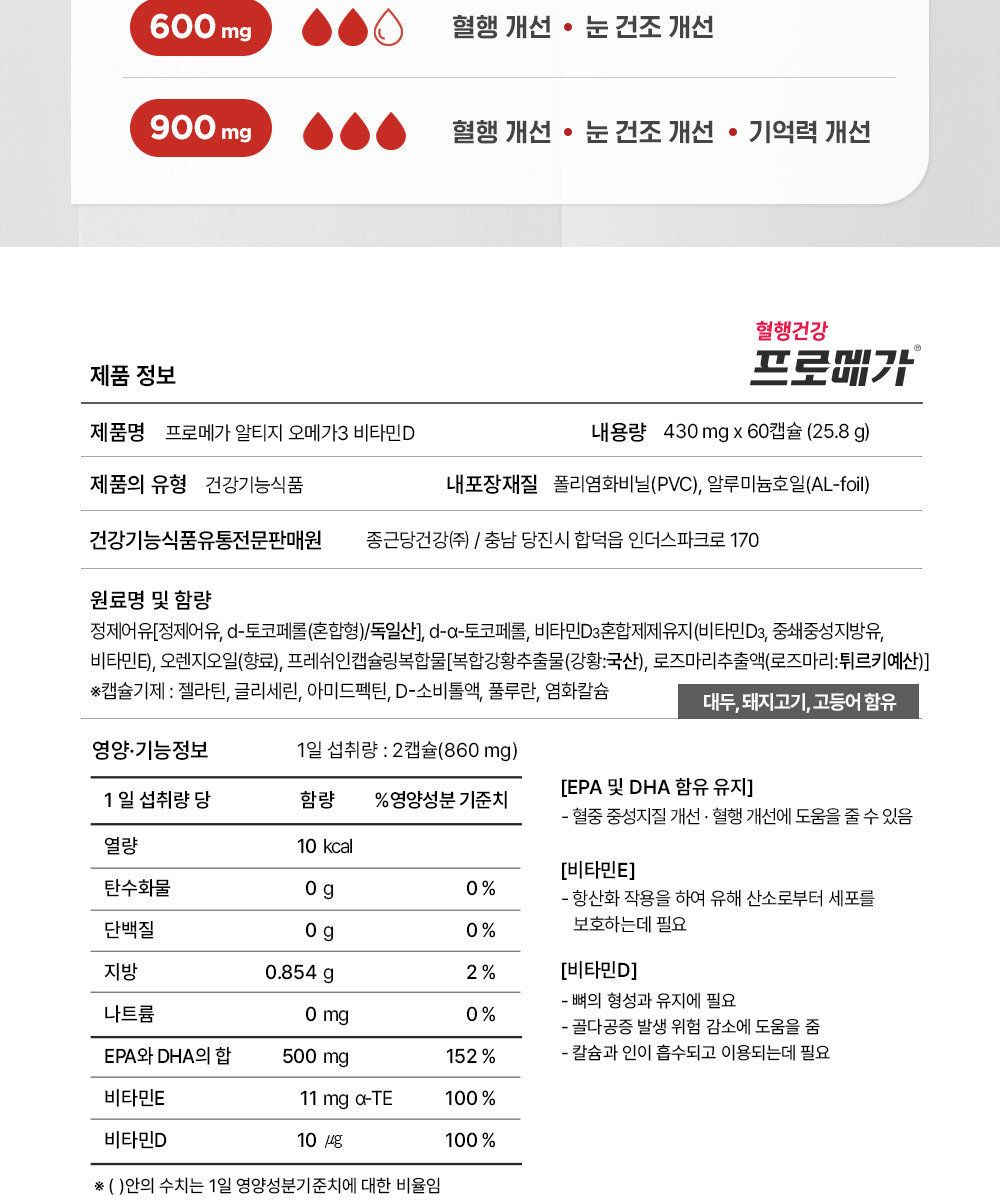 프로메가 알티지오메가3 비타민D 10박스