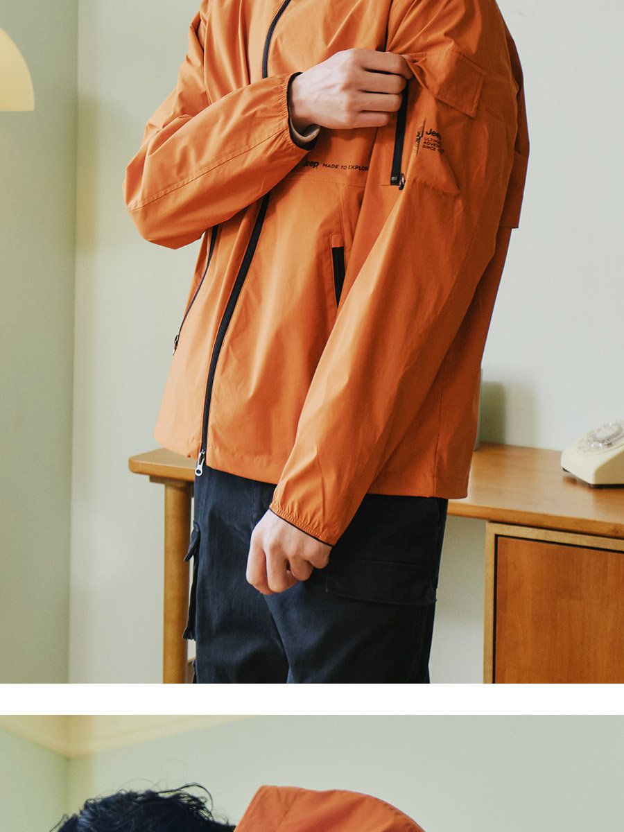 지프 트레일블레이저 남녀공용 윈드브레이커 테크 자켓