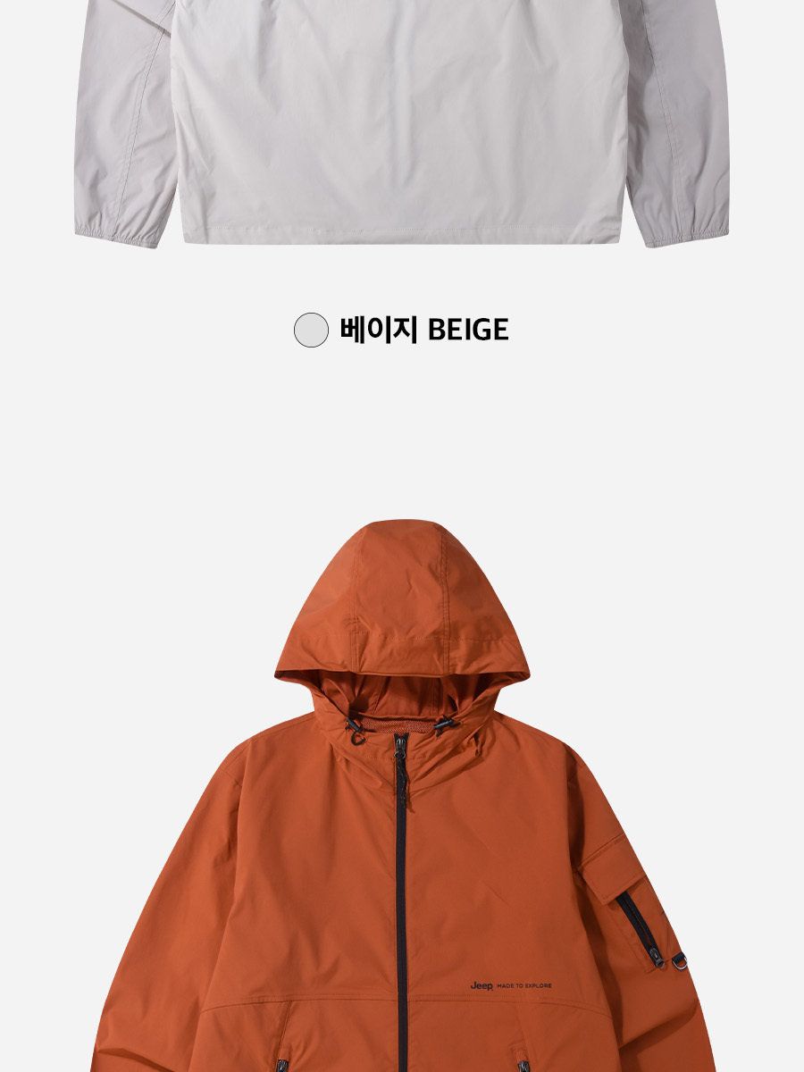지프 트레일블레이저 남녀공용 윈드브레이커 테크 자켓