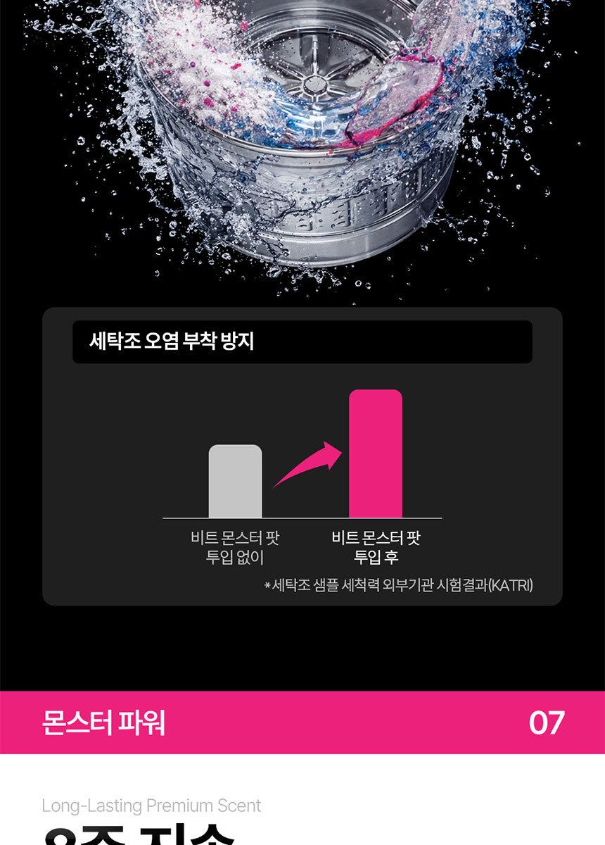 비트 캡슐세제 몬스터팟 10X 삶음파워 유칼립투스러쉬 25입 파우치 4개 + 5입 2개