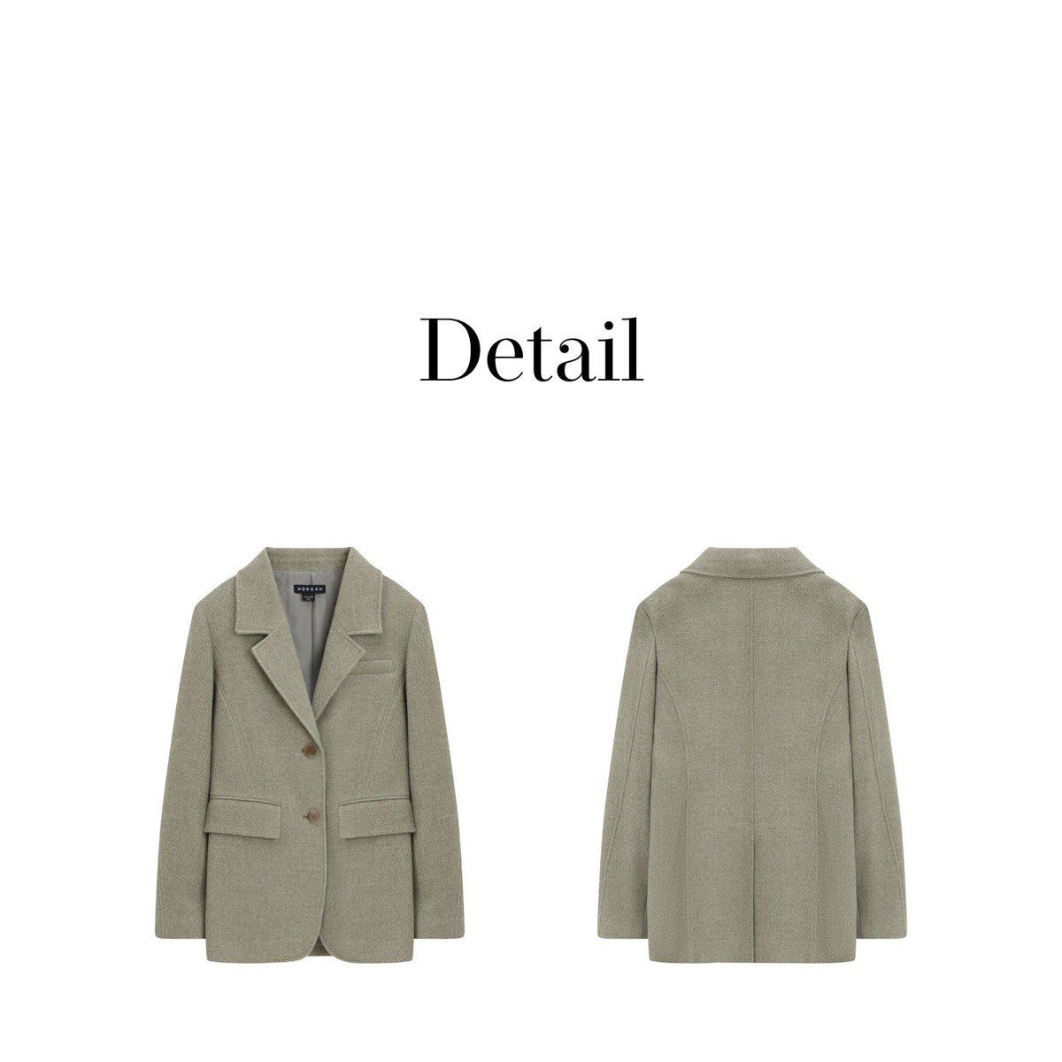 모르간 26FW 아틀리에 트윌 울 재킷