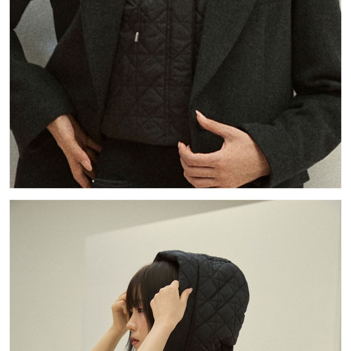 제이슨우 26FW Audrey 퀼팅 헝가리 구스다운 바라클라바 숏 베스트 _ (블랙 1 COLOR)