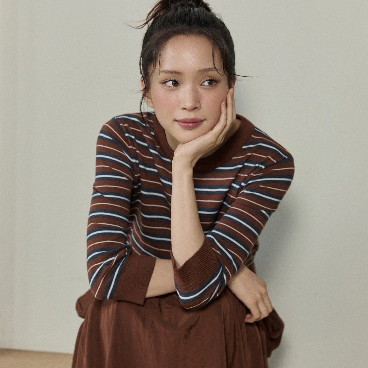 스튜디오디페 26FW 7부 스트라이프 원피스 2종