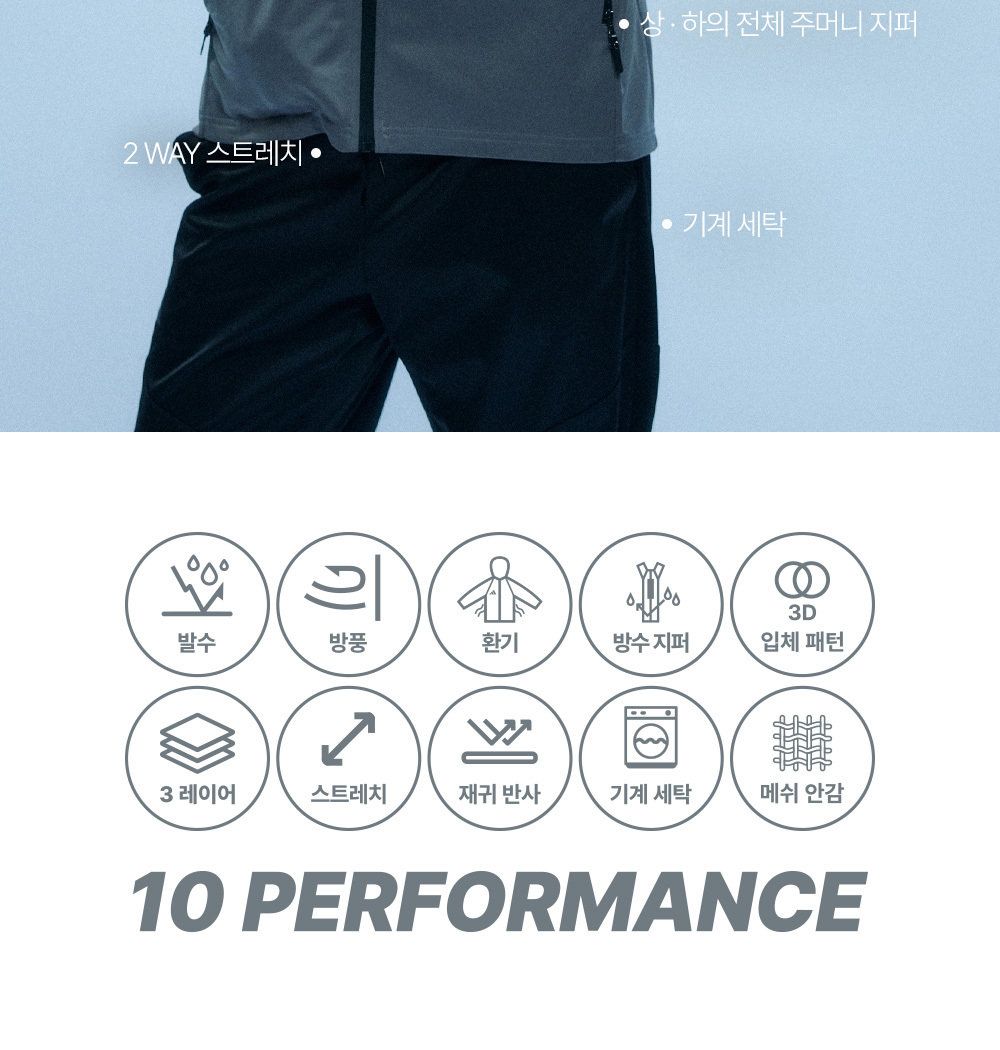 아디다스 남성 하이드로 5.0 퍼포먼스 수트 4종