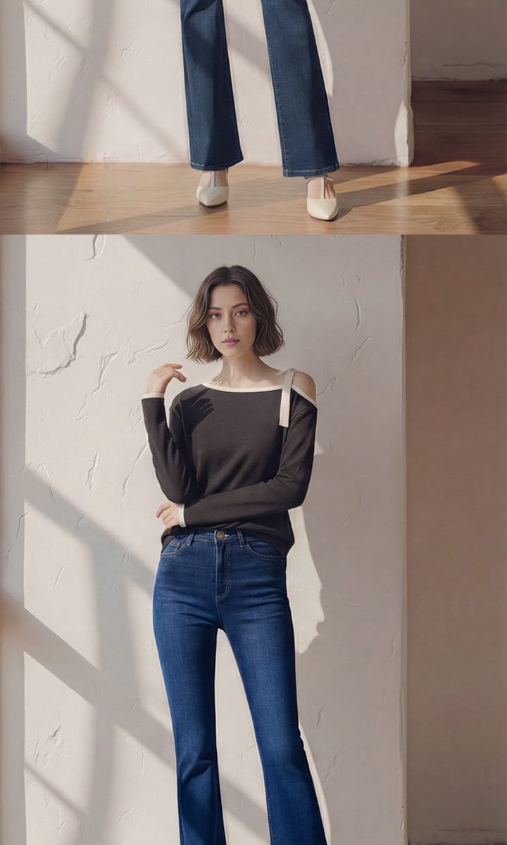 ACP 26FW 여성 플레어핏 소프트 데님 팬츠 3종