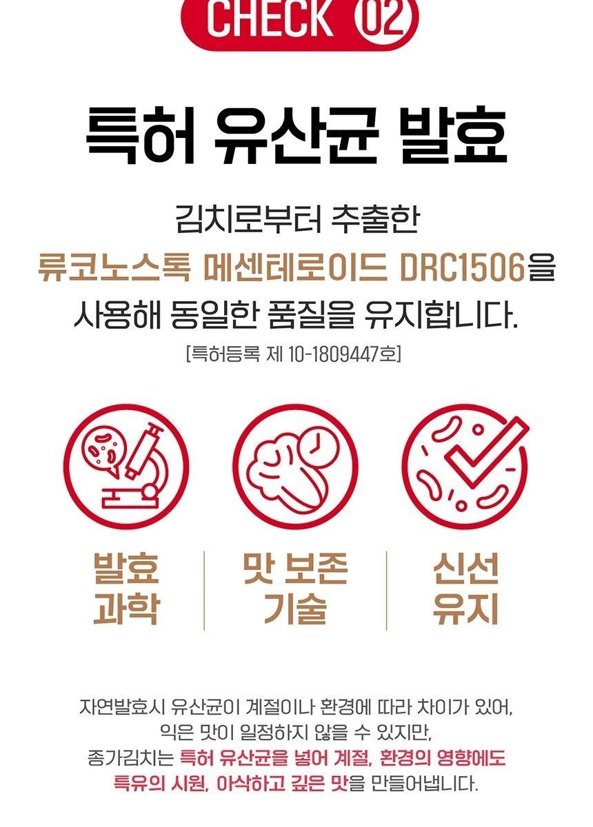 종가 중부식 포기김치 10.4kg + 열무김치 400g