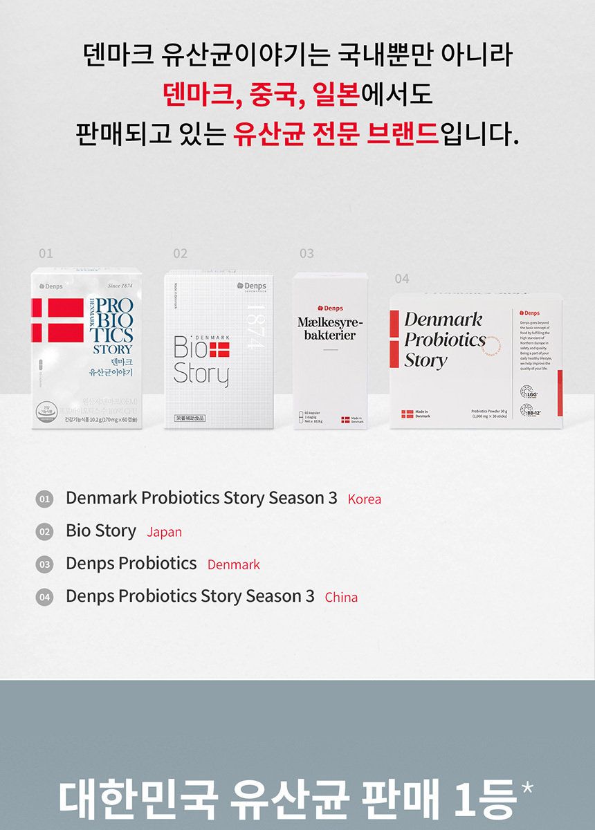 덴프스 LGG 덴마크 유산균이야기 6박스(12개월분)