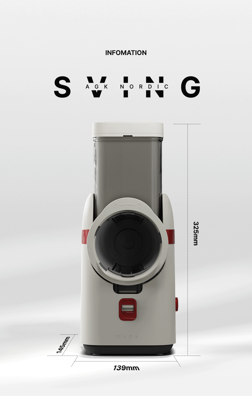 AGK NORDIC 스빙 오토 슬라이서