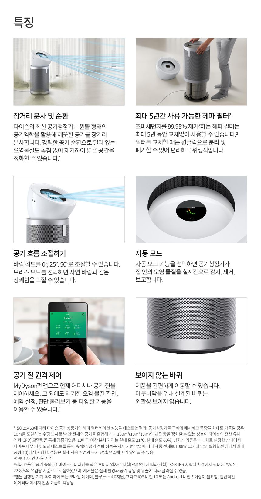 다이슨 빅+콰이엇 공기청정기 [화이트/실버]