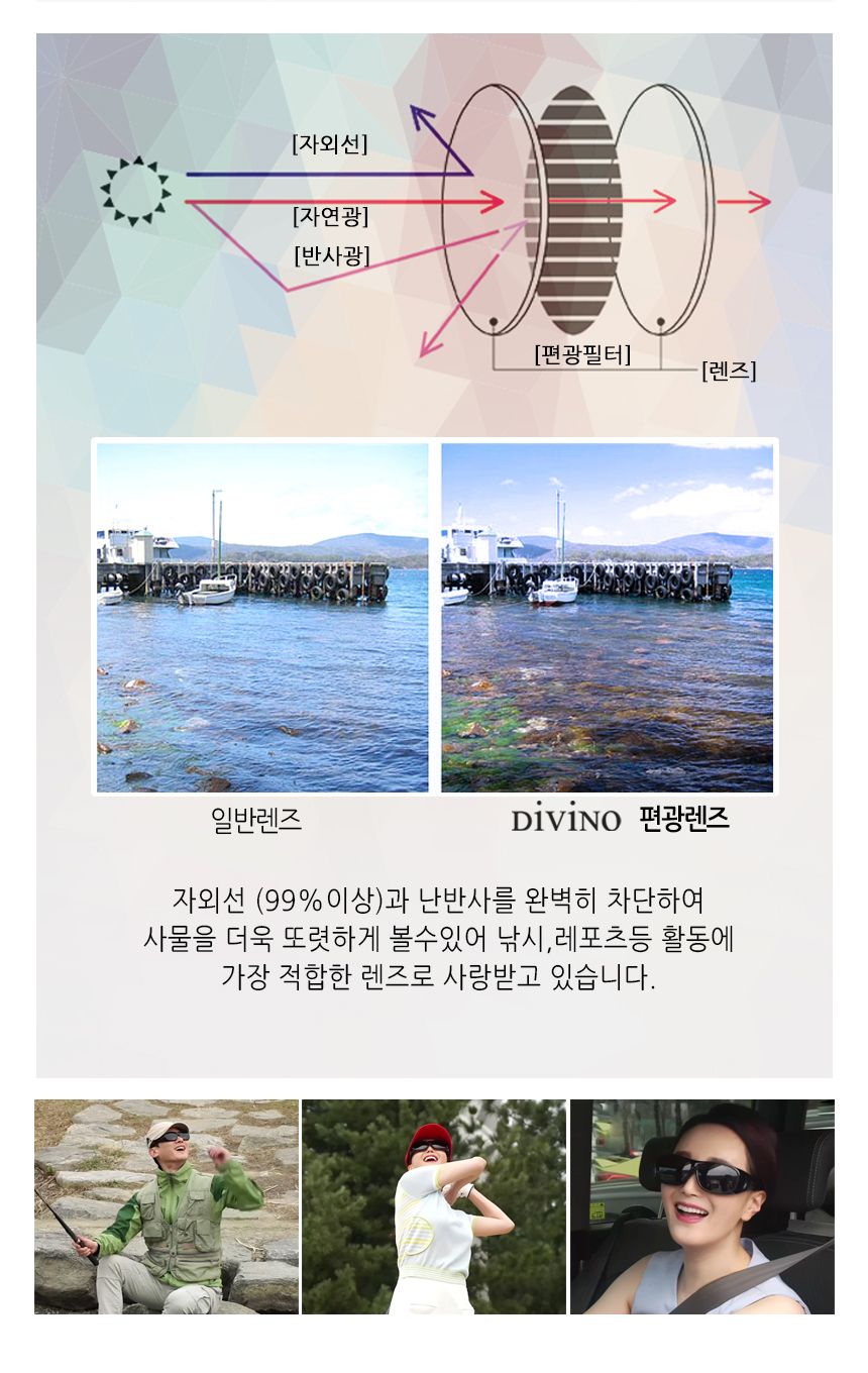디비노 포렌즈 선글라스 + 쎈라이트 세트