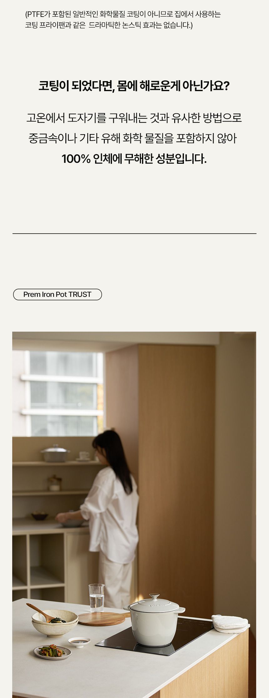 프렘 트러스트 무쇠냄비 20cm아이언팟 단품