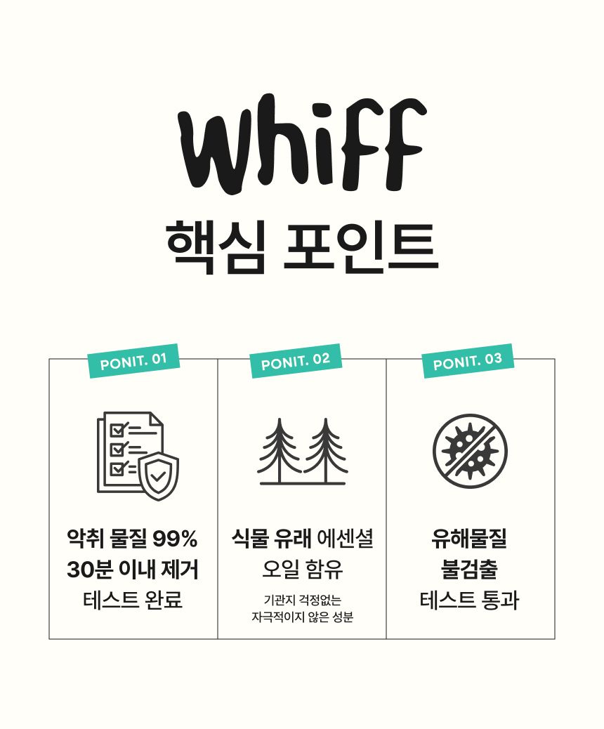 탈취제 WHIFF 고체 실내탈취제 초강력 냄새 제거 퍼플 라벤더딥 300g 4개