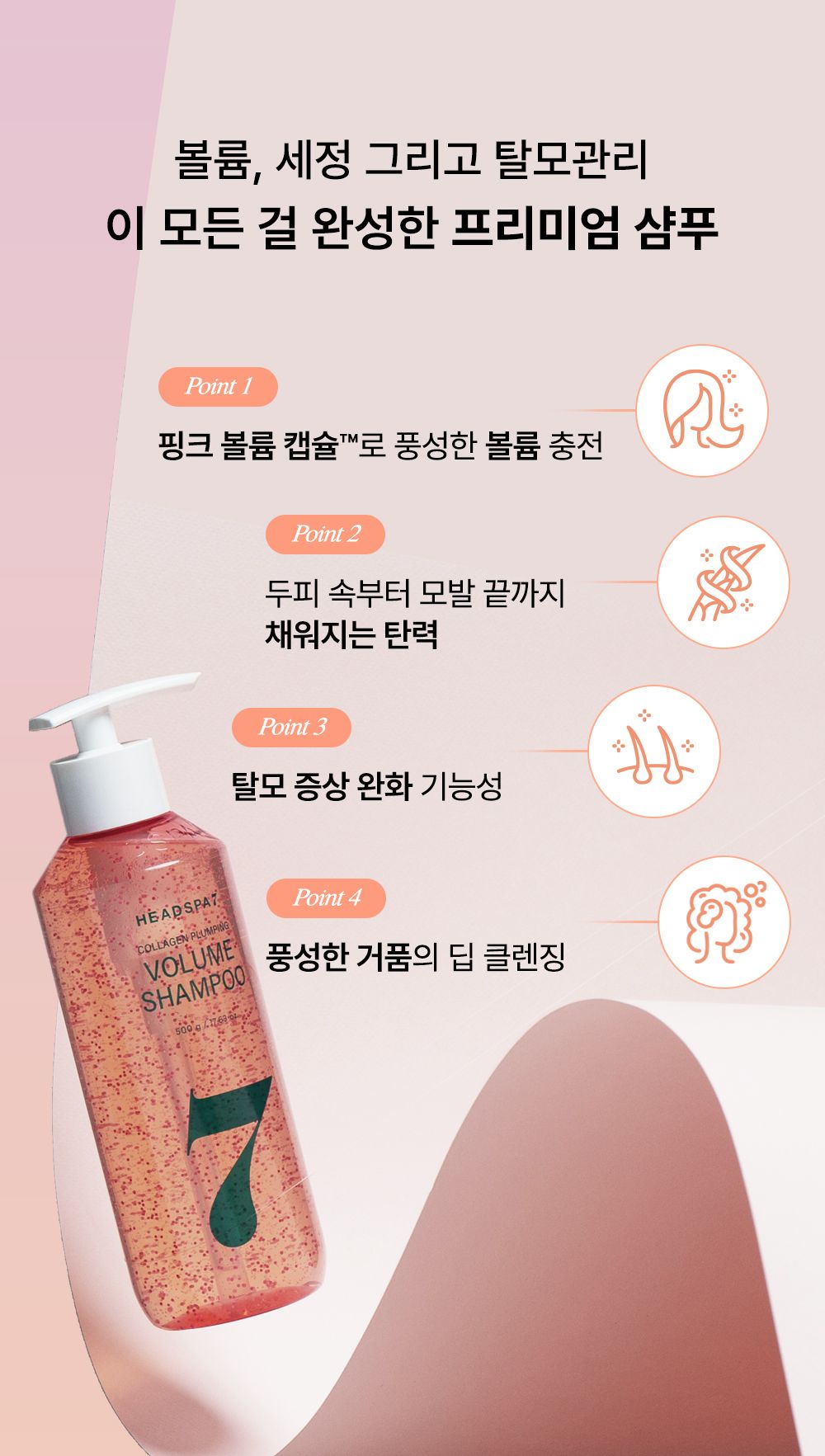콜라겐 플럼핑 볼륨샴푸 500gx2