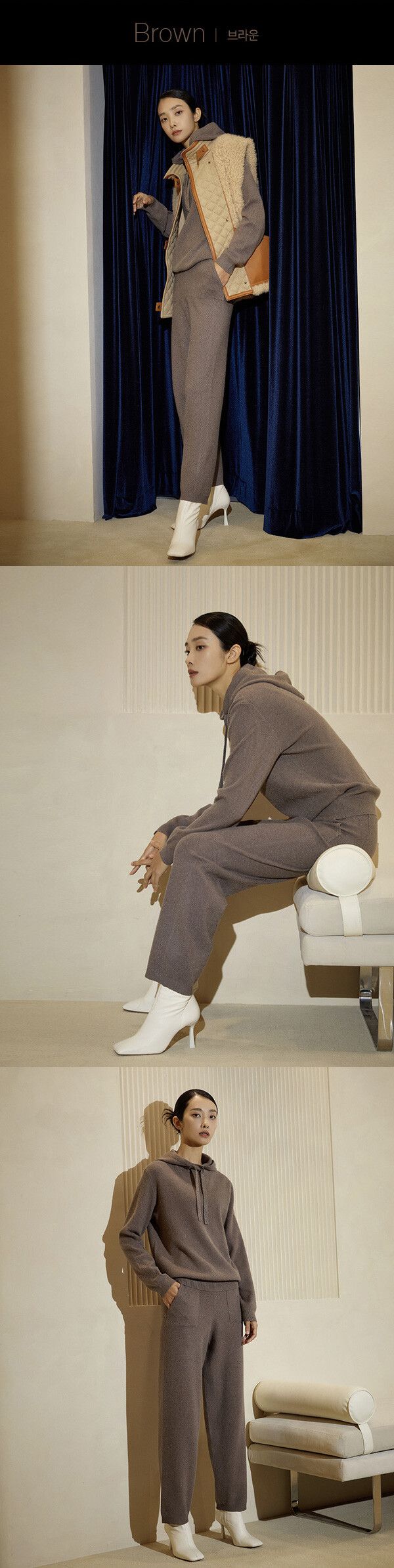 J by 23FW 후드 니트 셋업 2종