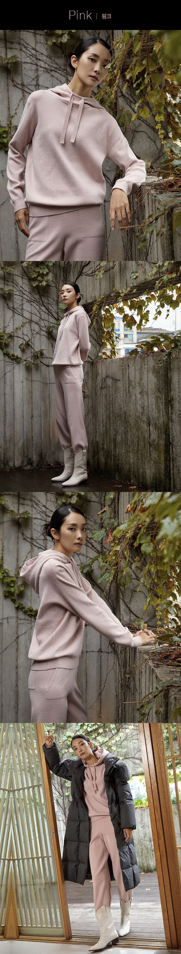 J by 23FW 후드 니트 셋업 2종