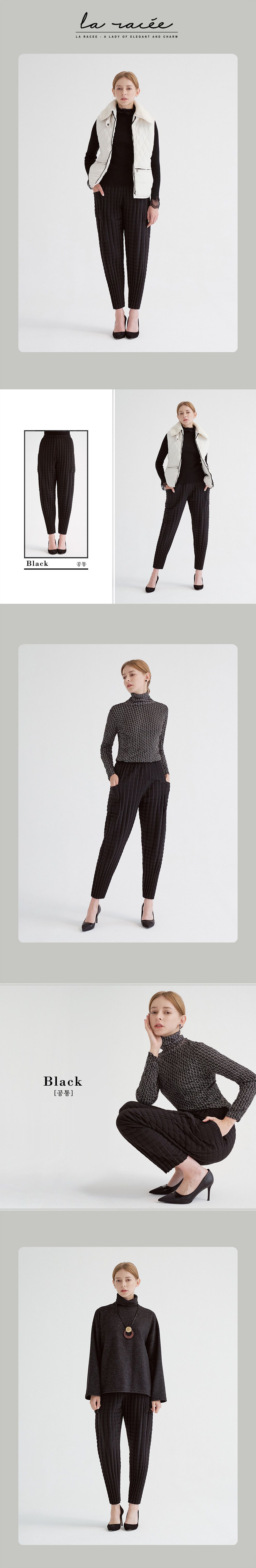 [La RACEE] 라라쎄 여성 23 WINTER 플리츠 패딩 팬츠 2종