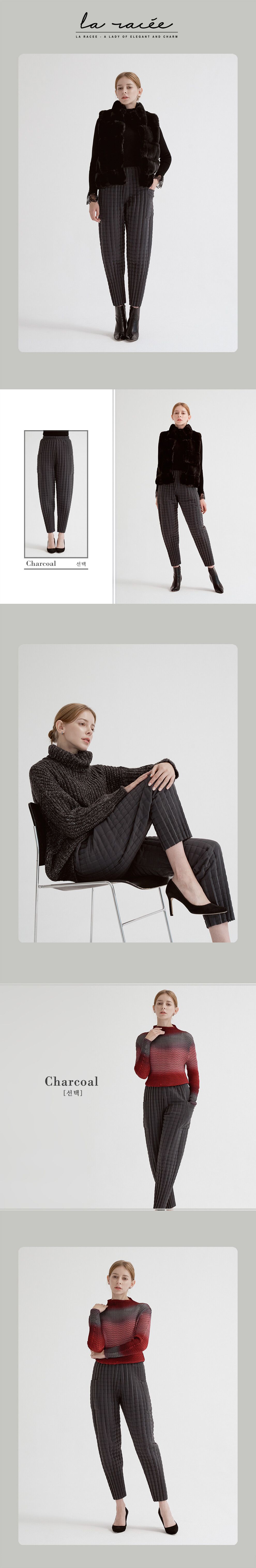 [La RACEE] 라라쎄 여성 23 WINTER 플리츠 패딩 팬츠 2종