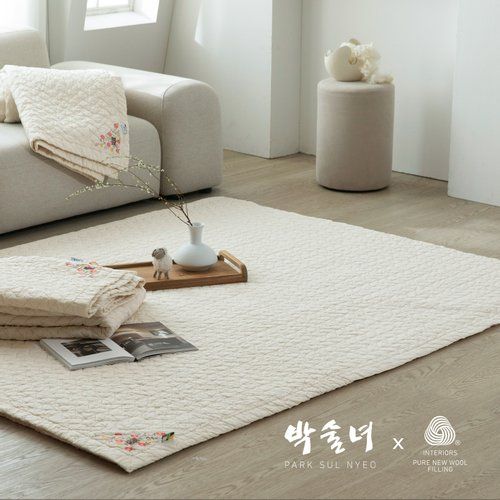 [SK+SK]NEW방송특가+10%앱할인/ 호주산  프리미엄 양모 100% 박술녀 피그먼트 워싱 이불 겸 패드 2장+베개커버2장