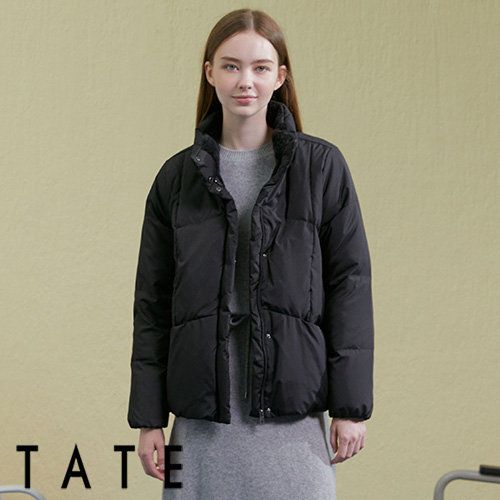[TATE] 테이트  24FW 여성 NEW 더블 웜 유니크 보아퍼 덕 패딩 점퍼