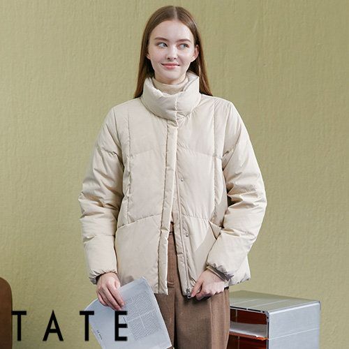 [TATE] 테이트  24FW 여성 NEW 더블 웜 유니크 보아퍼 덕 패딩 점퍼
