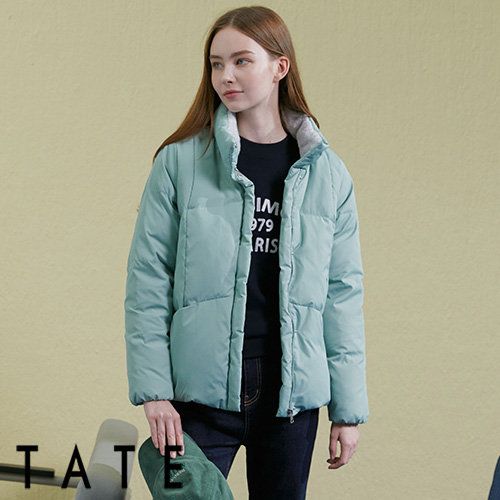 [TATE] 테이트  24FW 여성 NEW 더블 웜 유니크 보아퍼 덕 패딩 점퍼