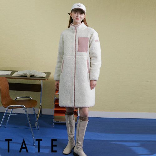 [TATE] 테이트 24FW 여성 NEW 더블 웜 리얼 플리스 리버시블 패딩 점퍼 1종