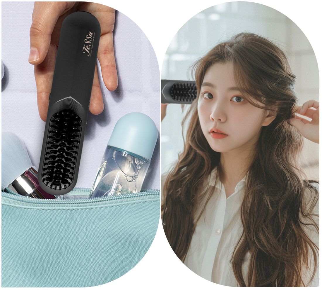 [테사](방송에서만 이 가격!)TESSA 무선 헤어 브러쉬