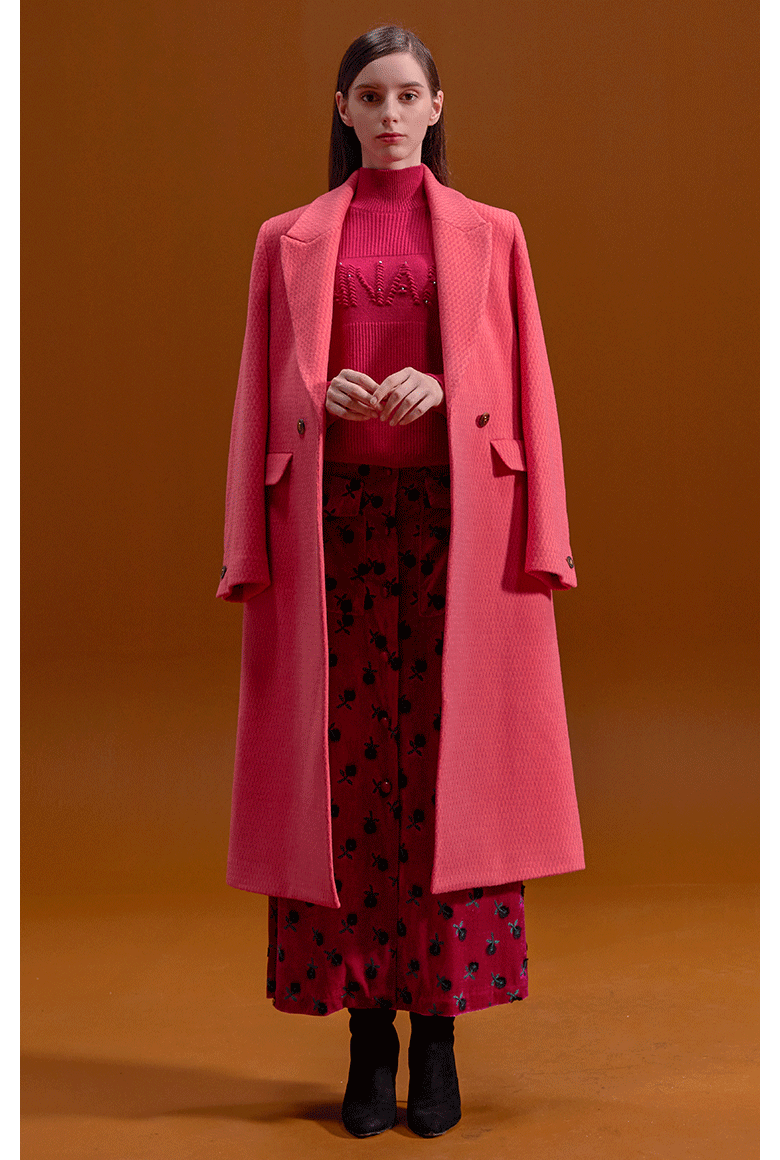 [적립금 10프로] 23FW 로맨티카 메리노울 캐시미어 블랜딩 코트