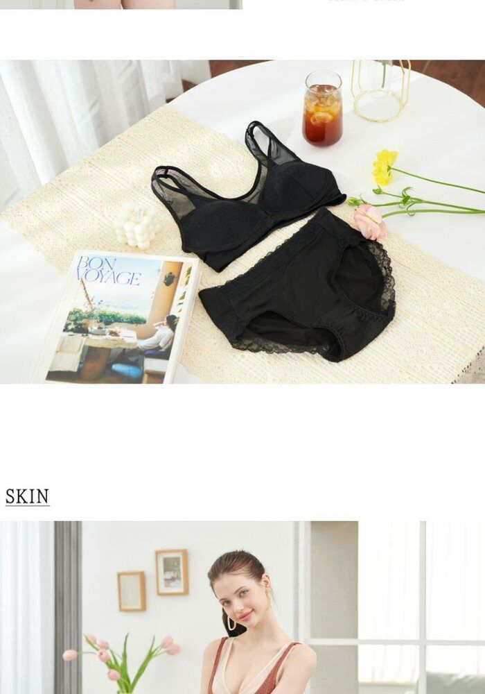 [카드 5%할인](론칭가 79,900원)24년 케이실크 풍기인견 프론트훅 브라팬티 3세트