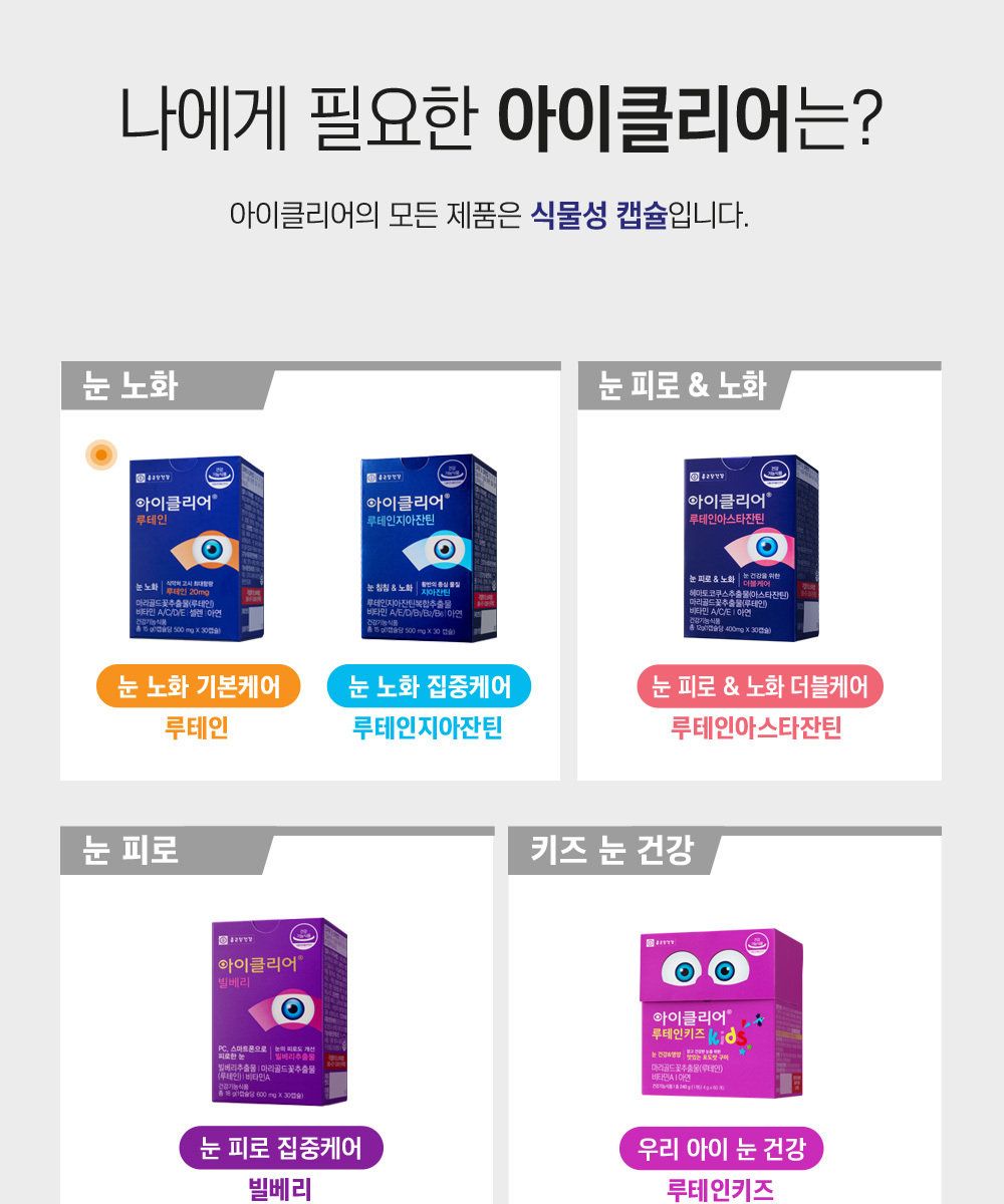 종근당건강 아이클리어 루테인 20개월분