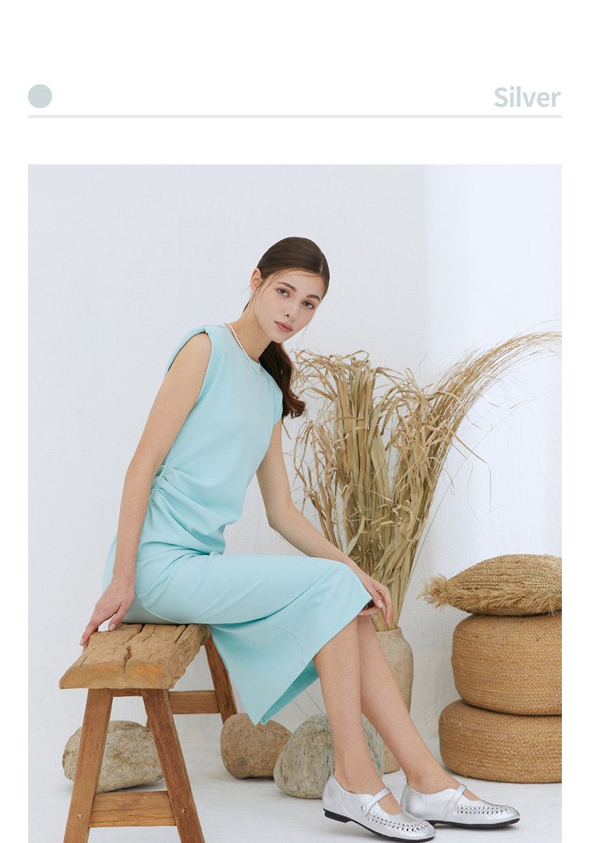 [에코에] 소가죽 위빙 컴포트화