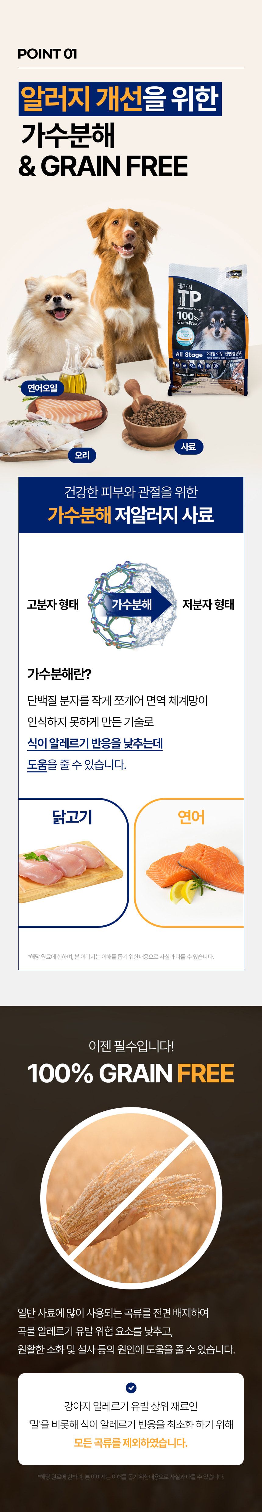 [바로도착] 데이스포 테라픽 강아지사료 1kg x 11팩 대용량 홈쇼핑 1등 사료