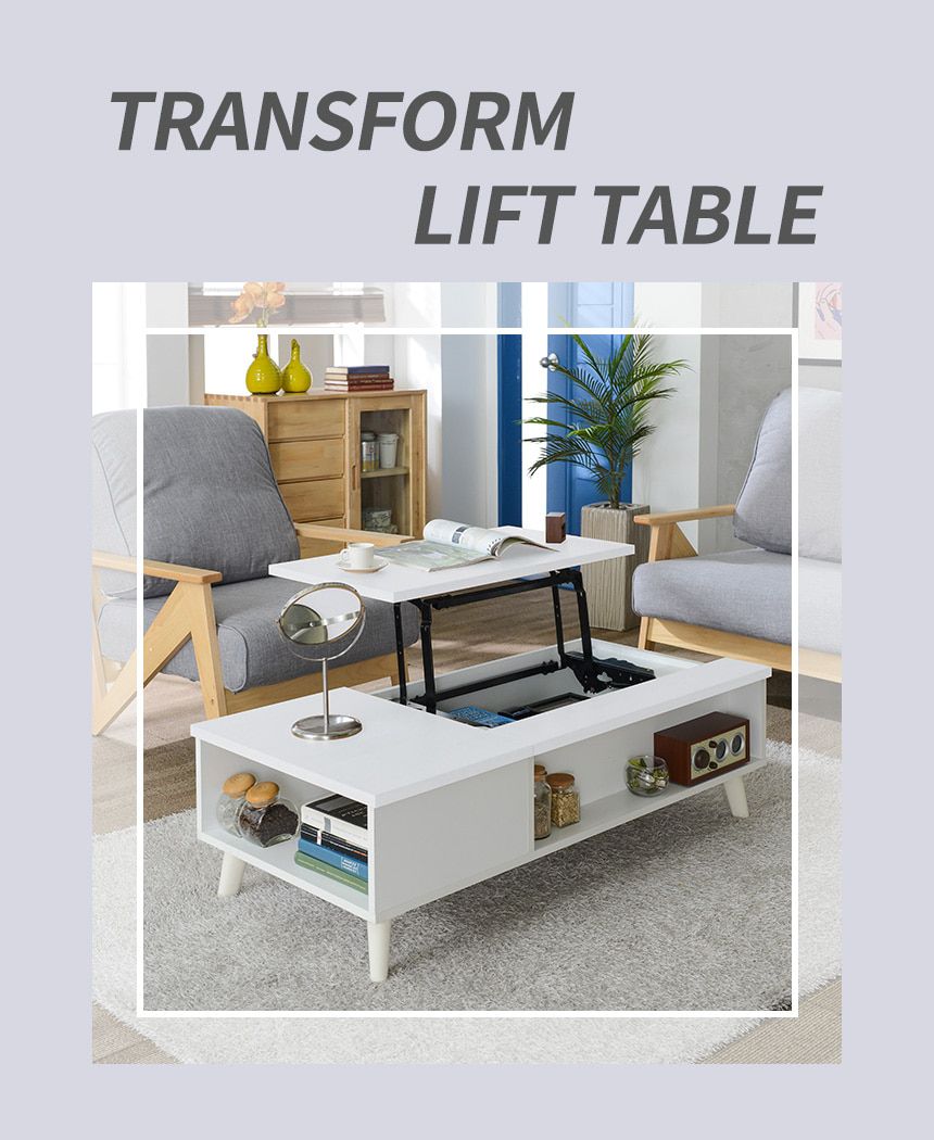 [로쏘]베키 트랜스폼 리프트 테이블 1200