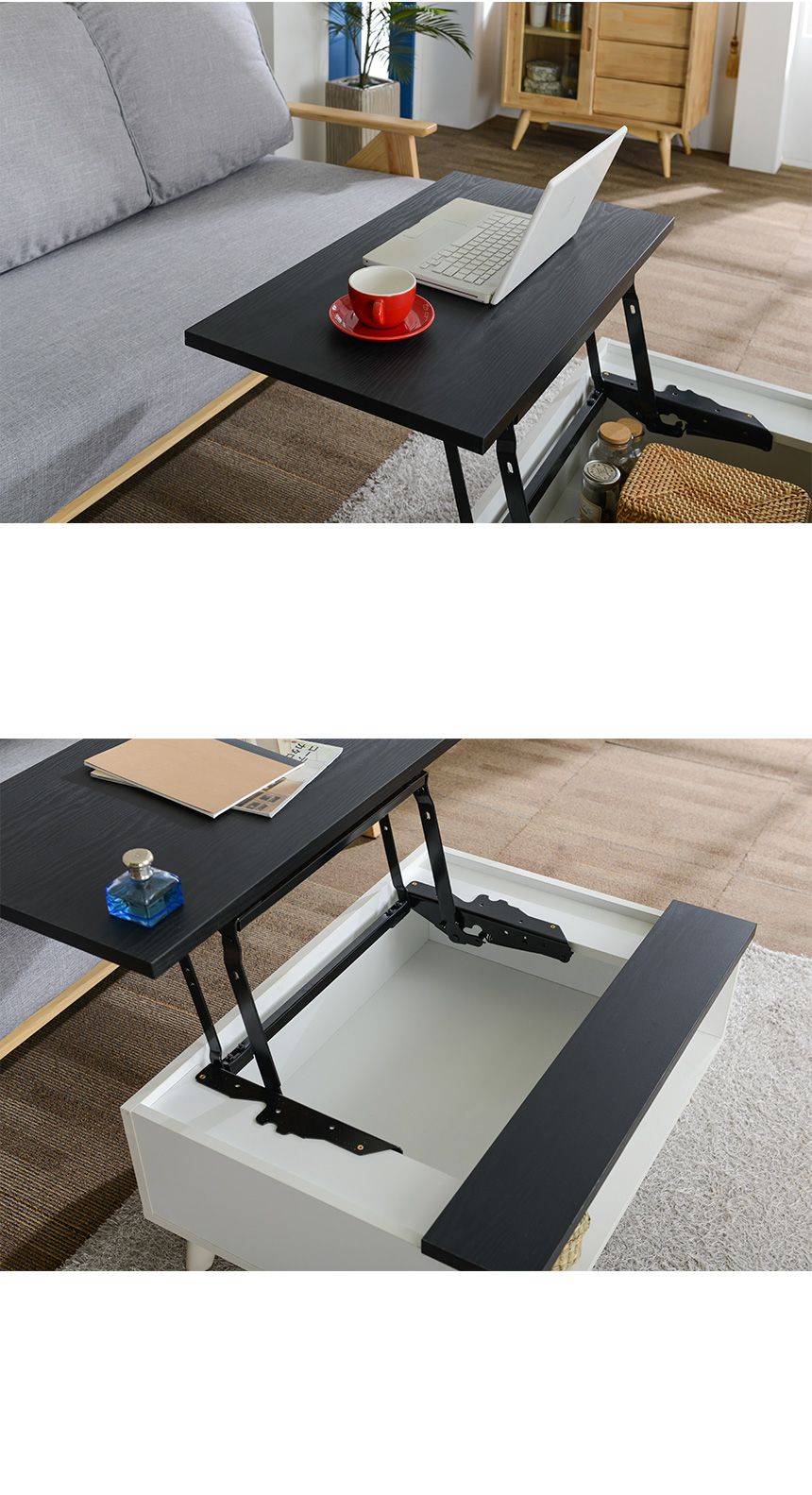 [로쏘]베키 트랜스폼 리프트 테이블 1200