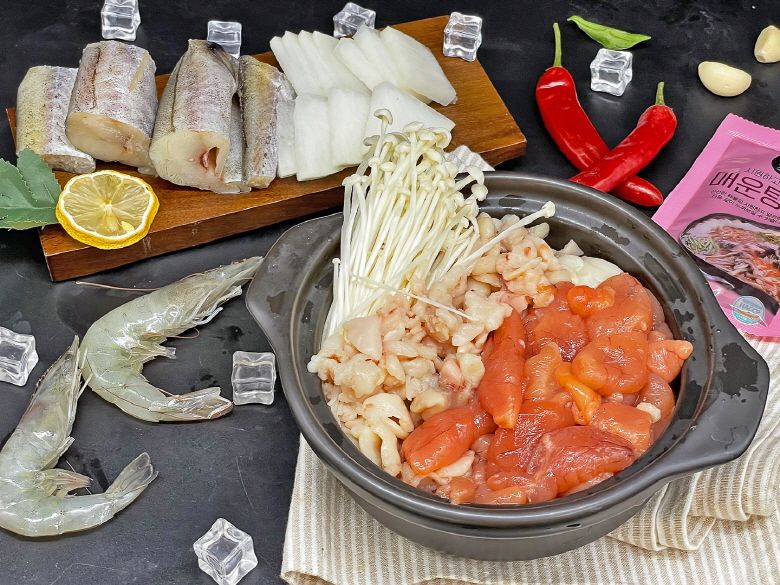 생물 대구 이리 곤이 알탕 밀키트 1.5kg 명란탕 명태알탕 대구탕 해물탕 밀키트 동태탕 밀키트 대구 매운탕