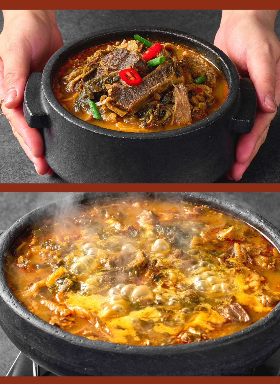 [국내산 소갈비] 얼큰함이 남다른 얼큰 정말 우거지 갈비탕 600g X 4팩