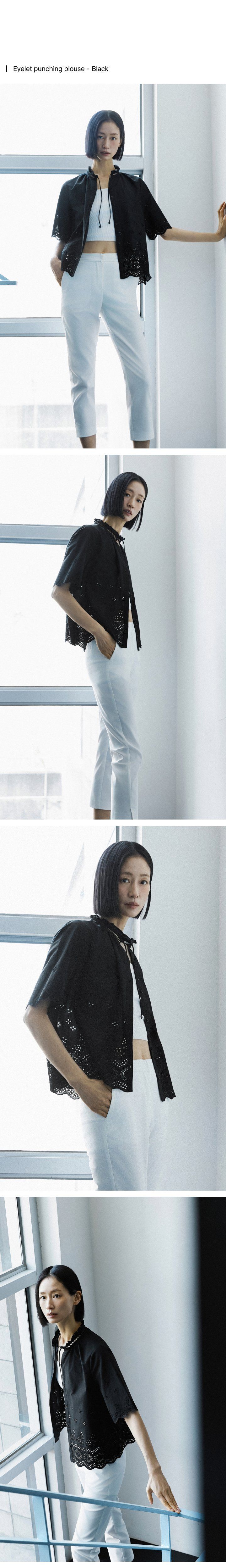 SJ와니 아일렛 코튼 블라우스 1종 [런칭 가격 79,900원]