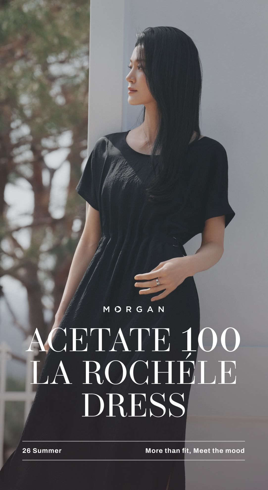 모르간  아세테이트 100 라로셸 원피스 [런칭 가격 99,900원]