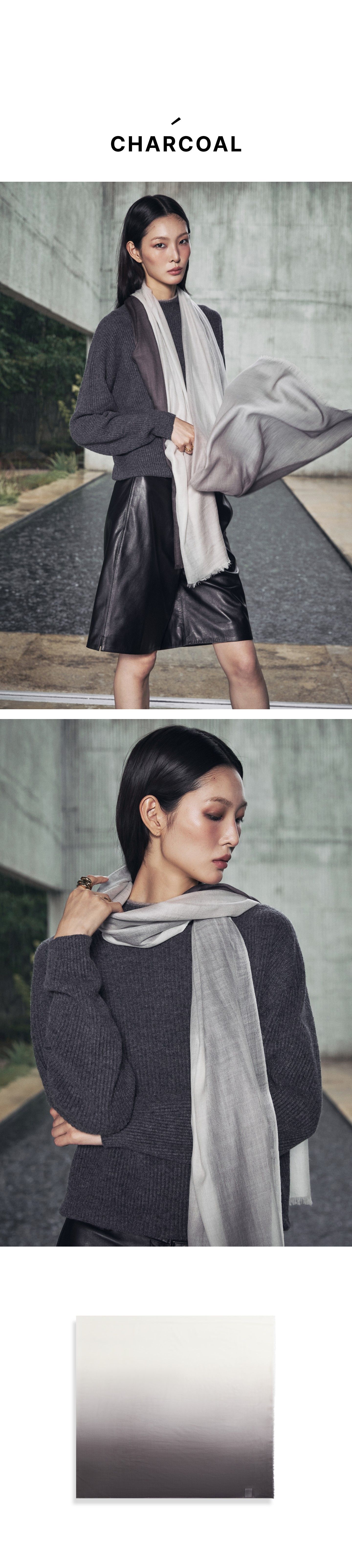 르네크루 26FW 소모 울100 빅 숄