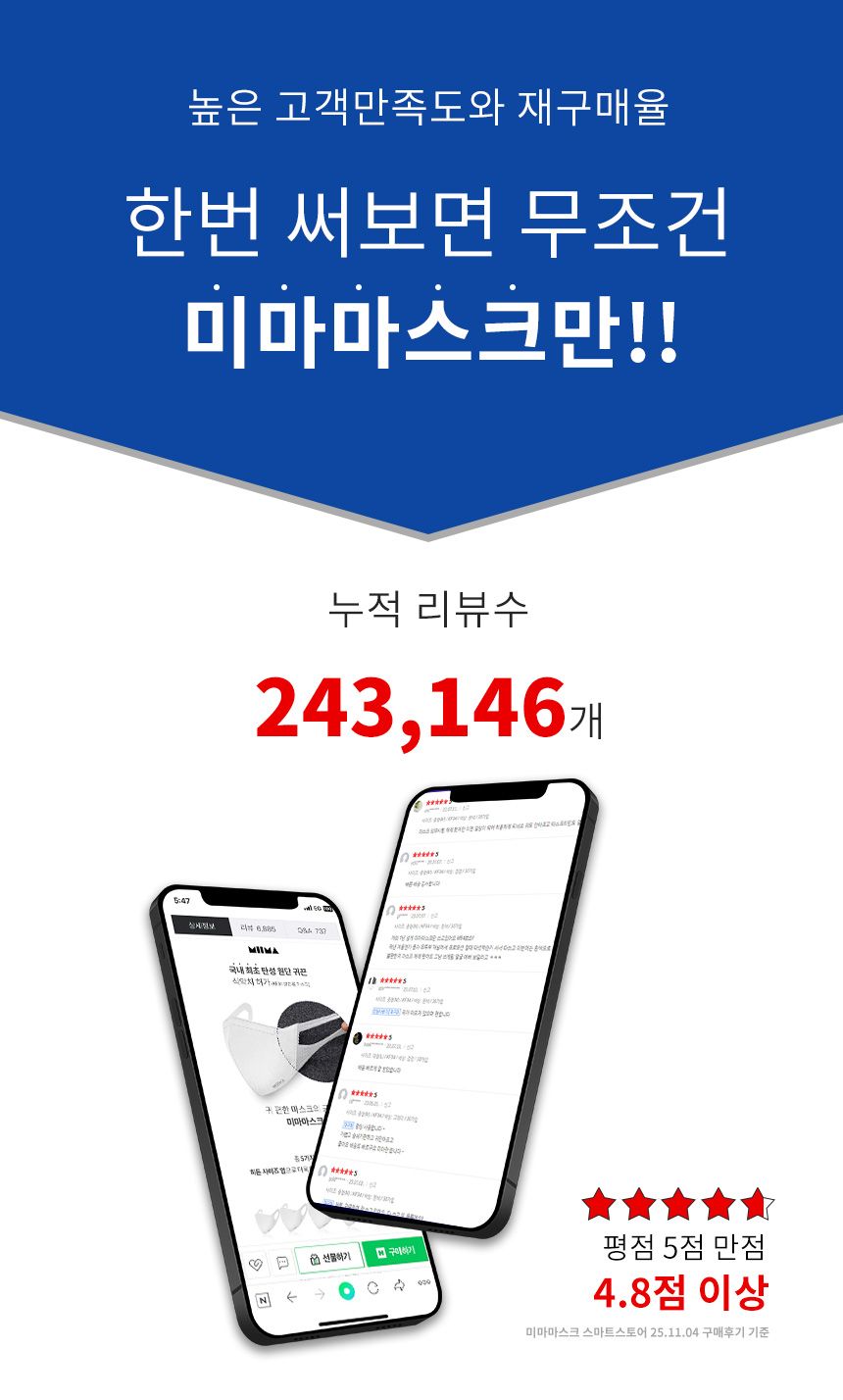 미마 보건용마스크 대형 흰색 30개입(KF94)
