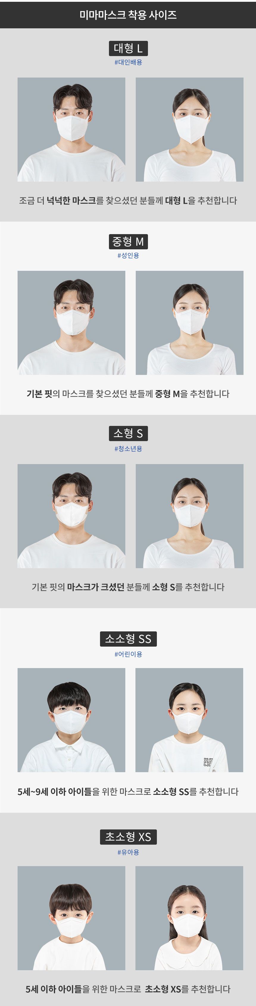 미마 보건용마스크 대형 흰색 30개입(KF94)